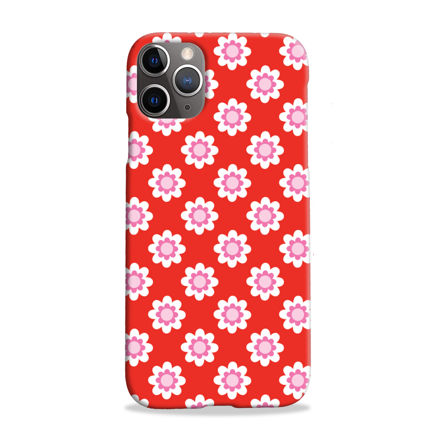 Red Floral Slim Phone Case