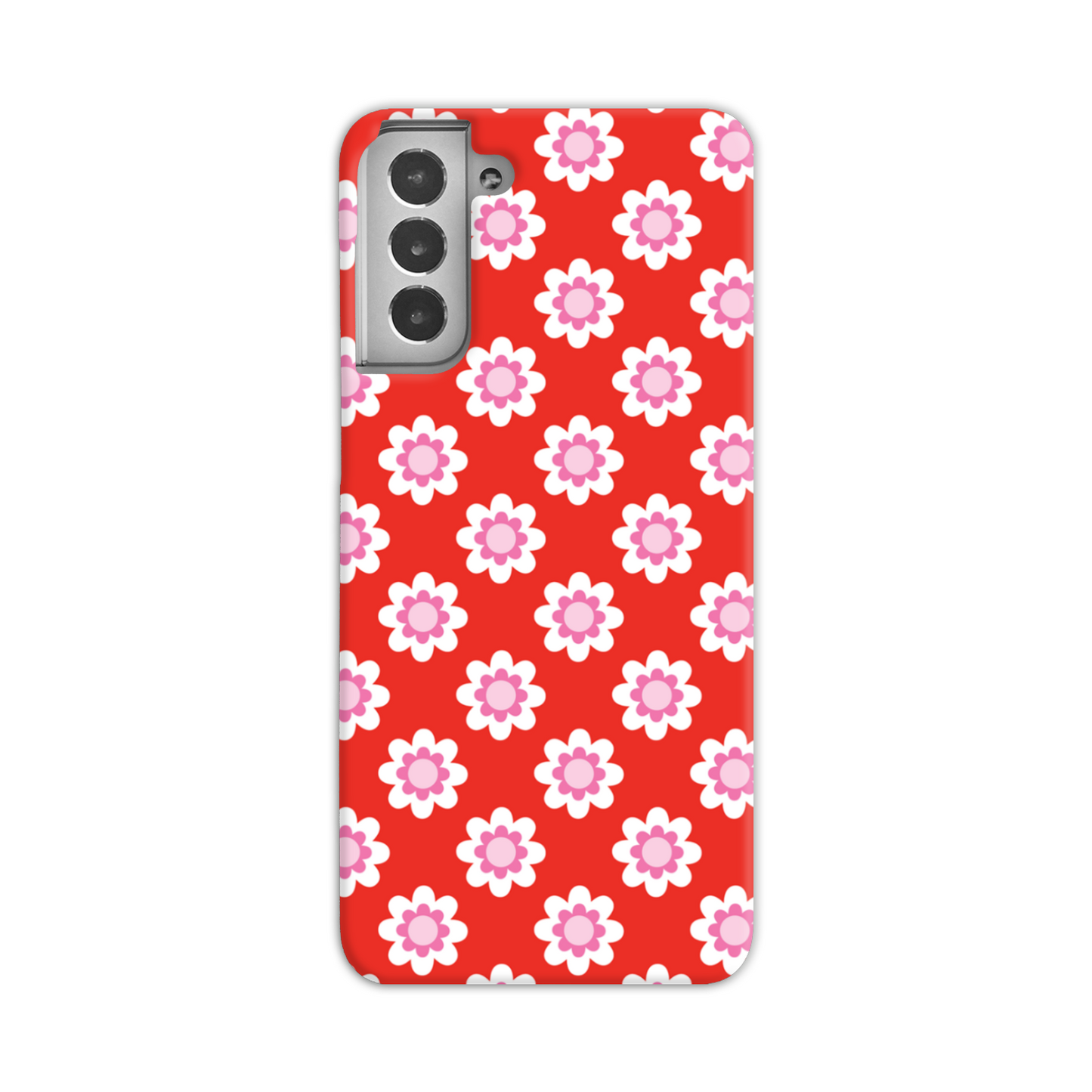 Red Floral Slim Phone Case