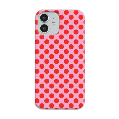 Pink and Red Spot Slim Phone Case