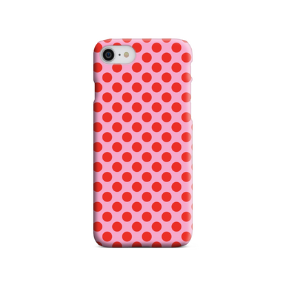 Pink and Red Spot Slim Phone Case