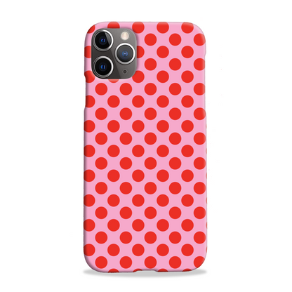 Pink and Red Spot Slim Phone Case