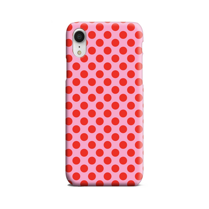 Pink and Red Spot Slim Phone Case