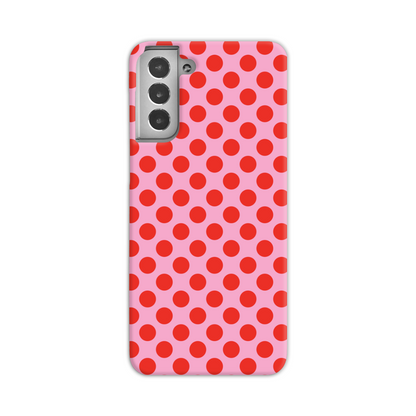 Pink and Red Spot Slim Phone Case