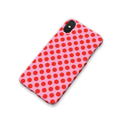 Pink and Red Spot Slim Phone Case