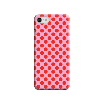 Pink and Red Spot Slim Phone Case