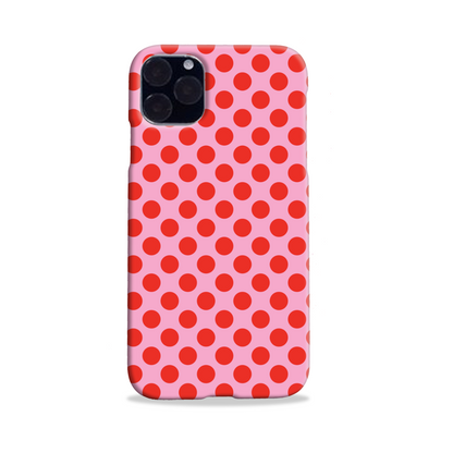 Pink and Red Spot Slim Phone Case