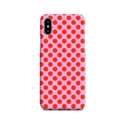 Pink and Red Spot Slim Phone Case