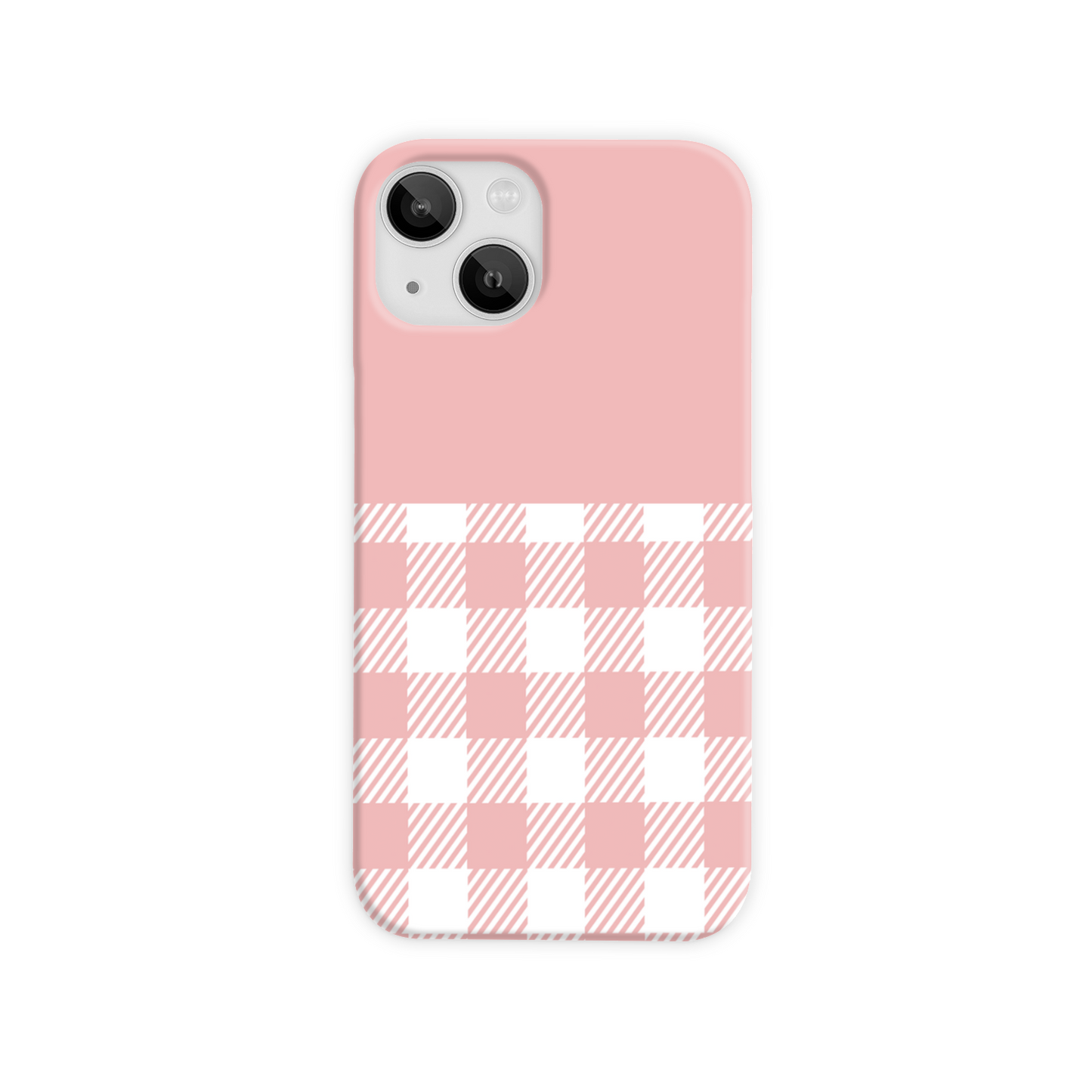 Pink Check Slim Phone Case