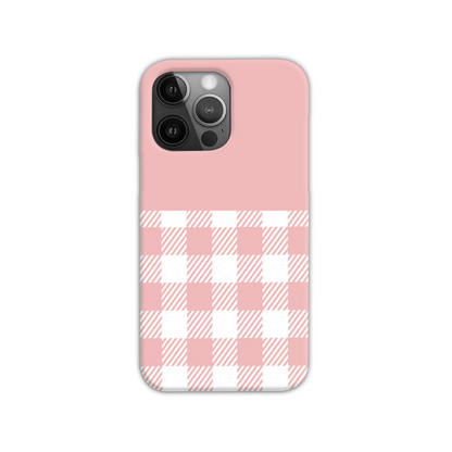 Pink Check Slim Phone Case