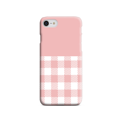 Pink Check Slim Phone Case
