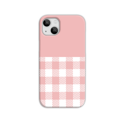 Pink Check Slim Phone Case