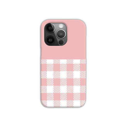 Pink Check Slim Phone Case