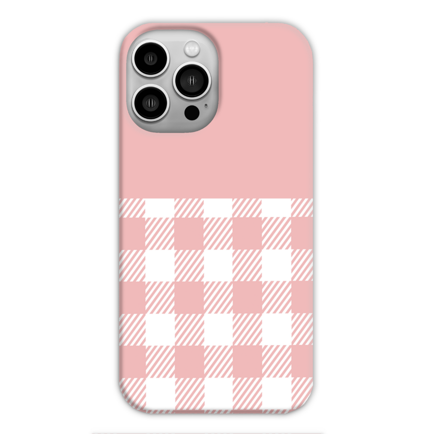 Pink Check Slim Phone Case
