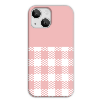 Pink Check Slim Phone Case