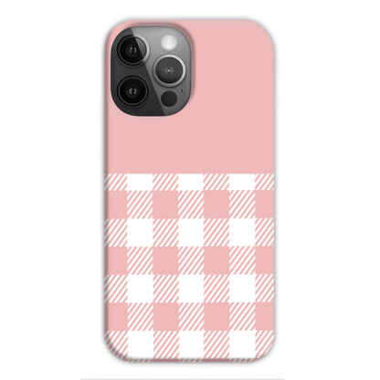 Pink Check Slim Phone Case