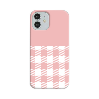 Pink Check Slim Phone Case