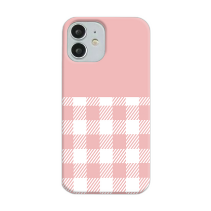 Pink Check Slim Phone Case