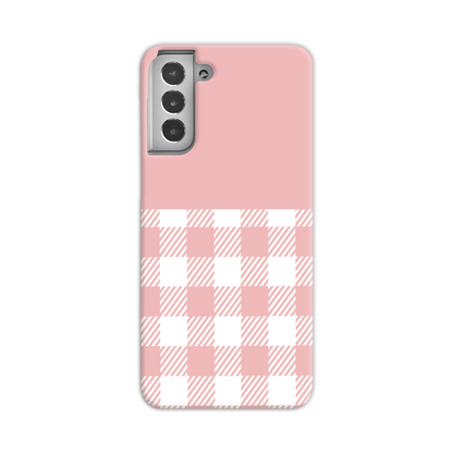 Pink Check Slim Phone Case