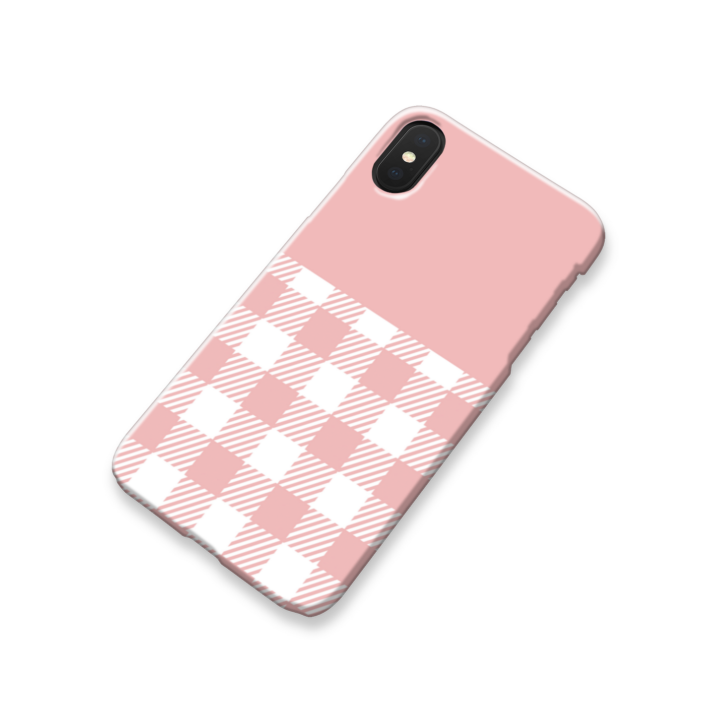 Pink Check Slim Phone Case