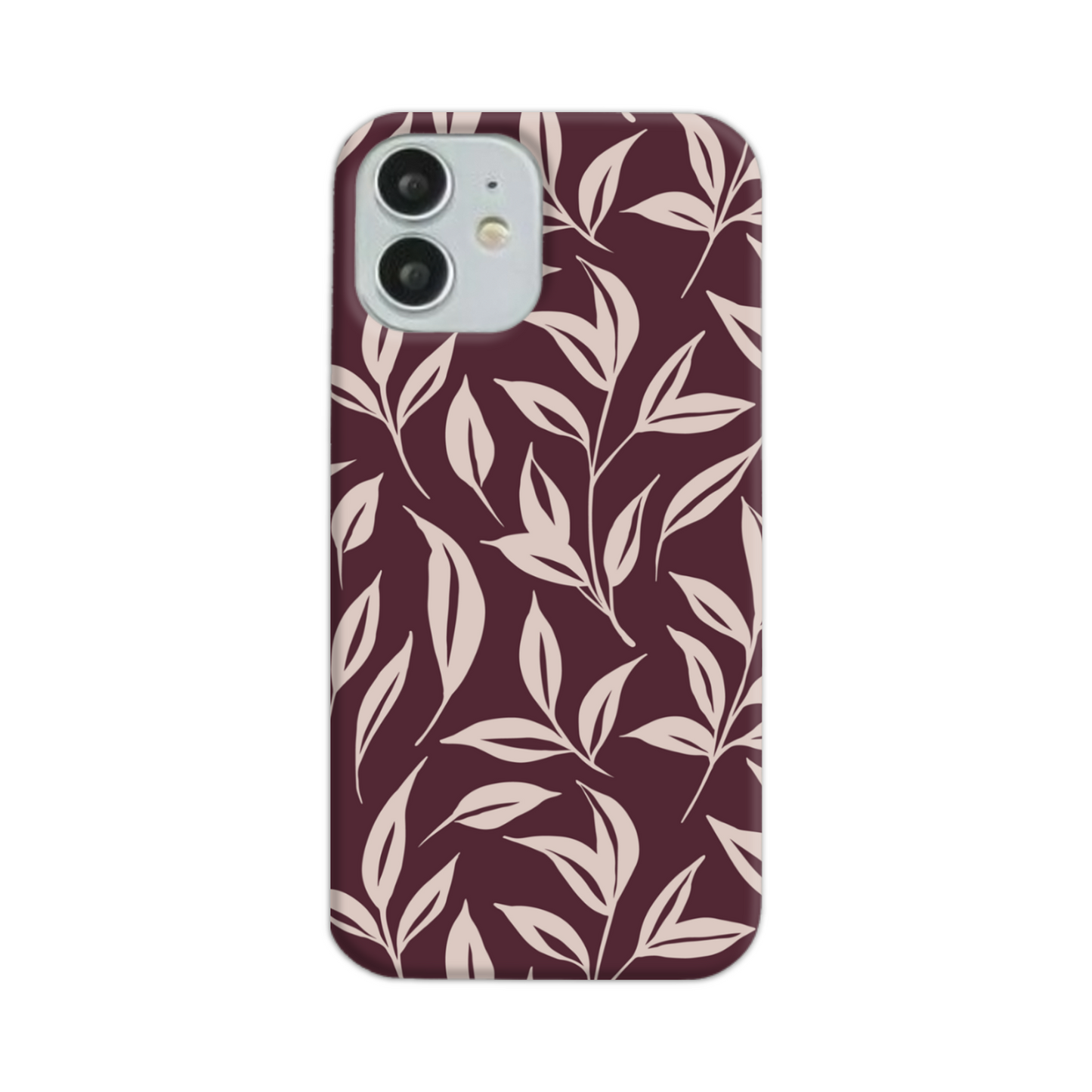 Burgundy Leaf Slim Phone Case