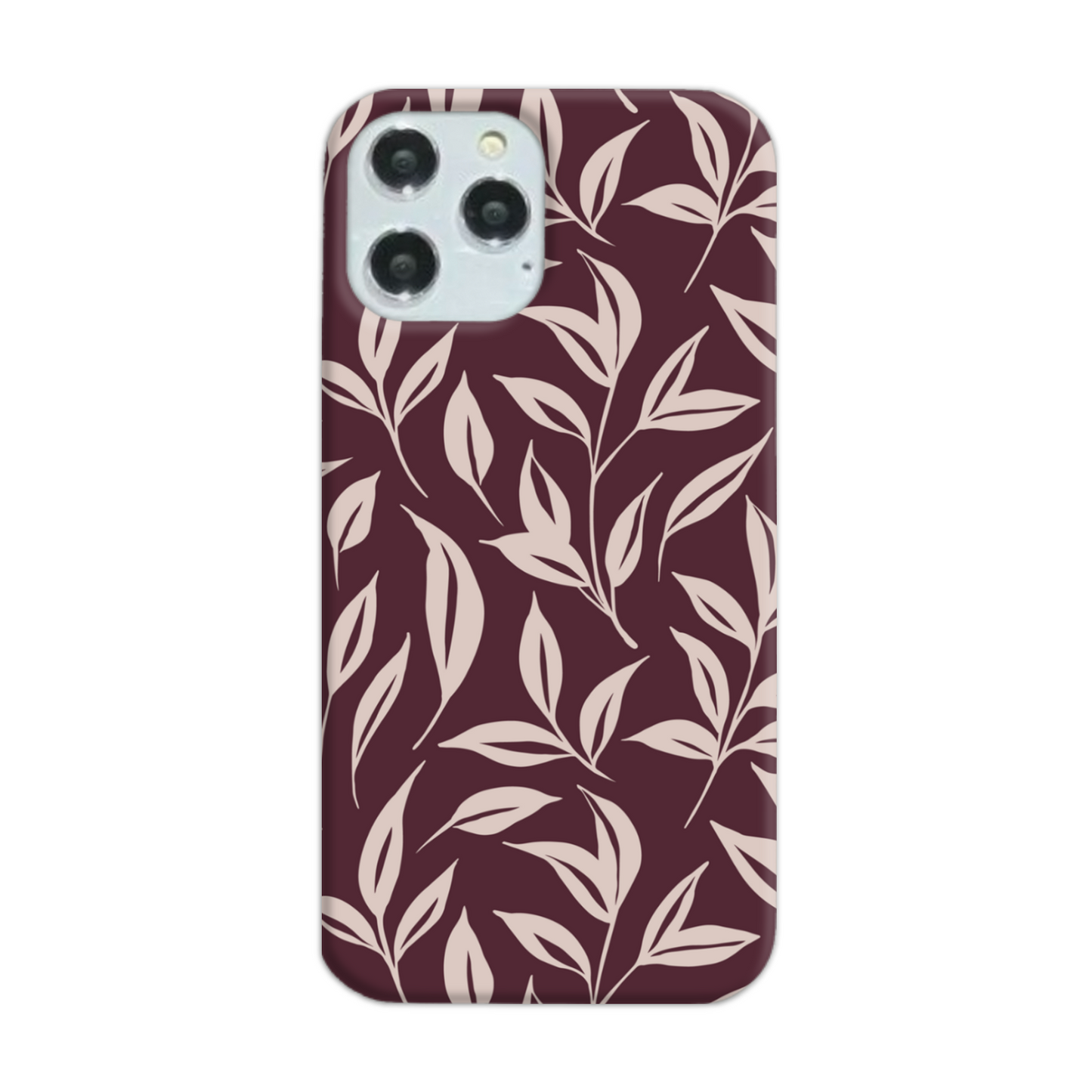 Burgundy Leaf Slim Phone Case