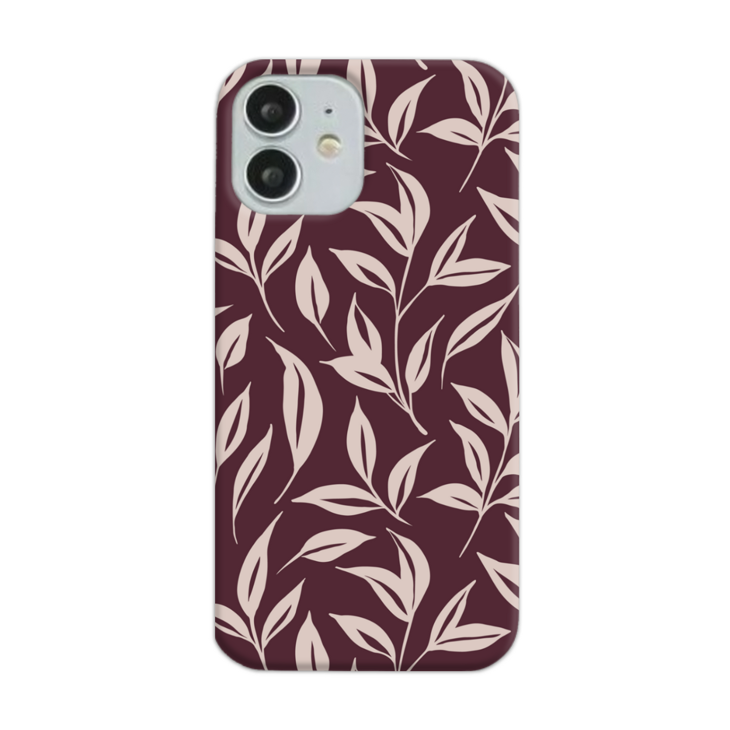 Burgundy Leaf Slim Phone Case