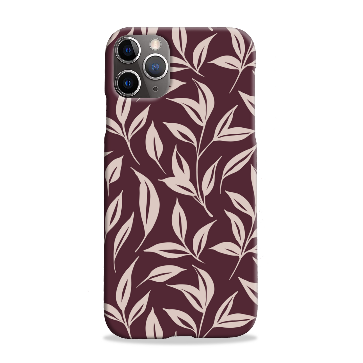 Burgundy Leaf Slim Phone Case