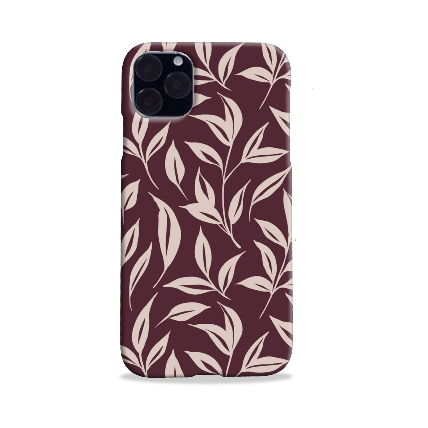 Burgundy Leaf Slim Phone Case