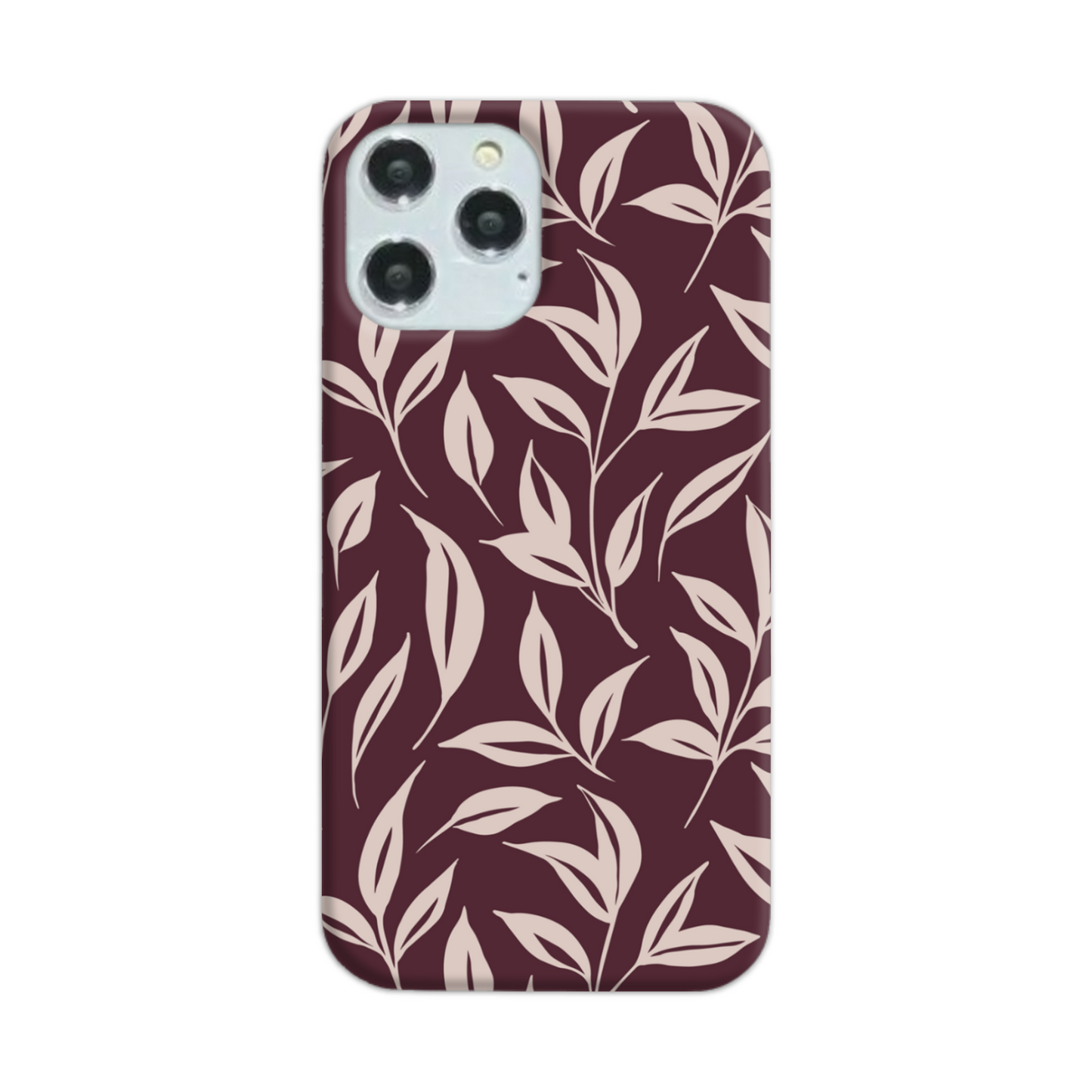 Burgundy Leaf Slim Phone Case