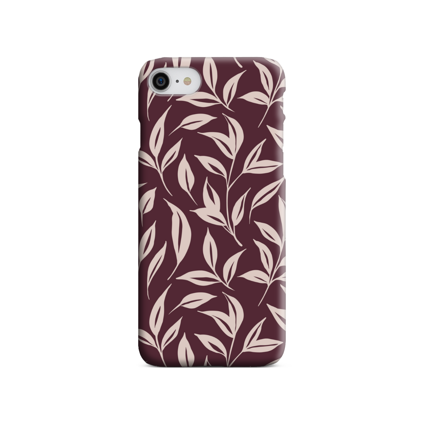 Burgundy Leaf Slim Phone Case