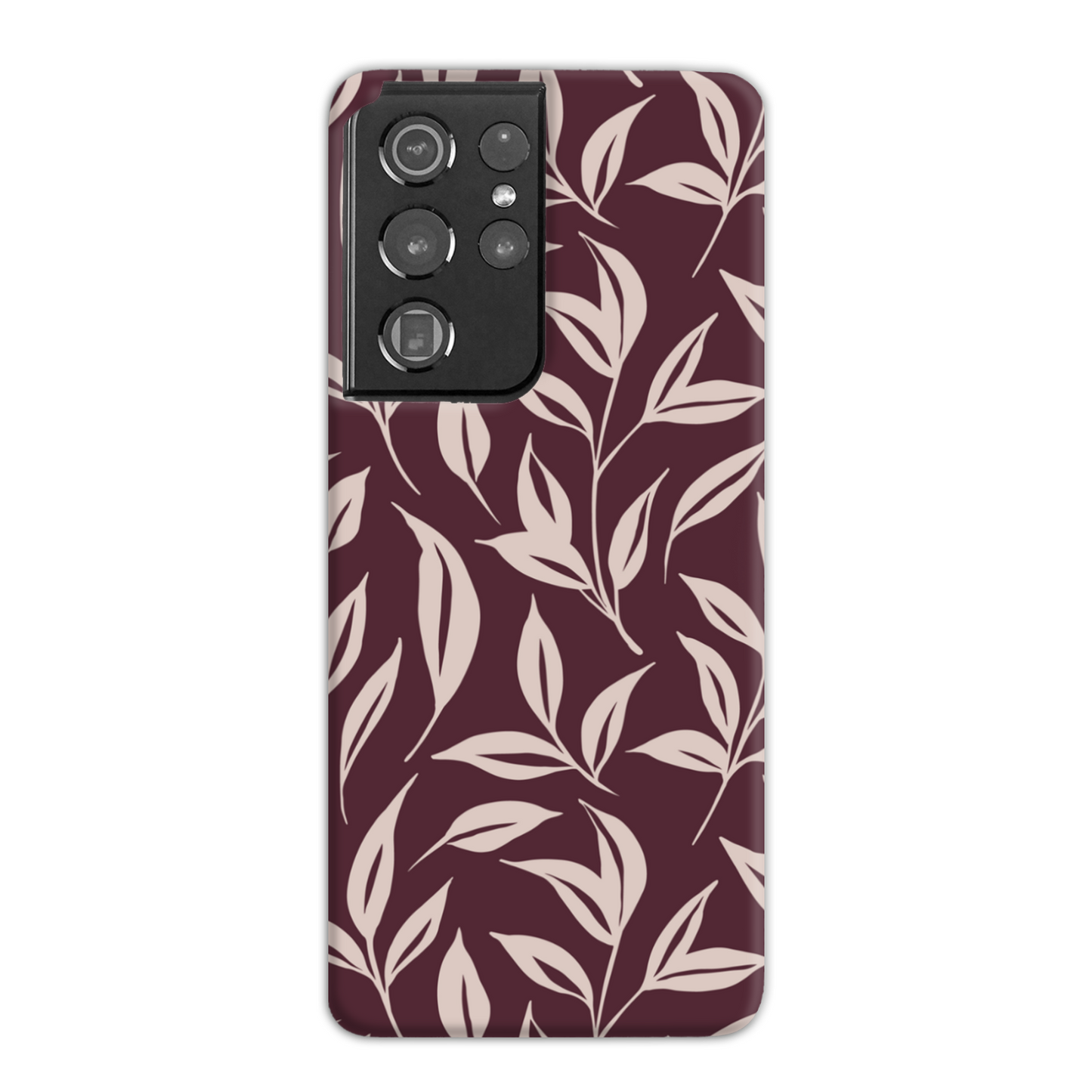 Burgundy Leaf Slim Phone Case