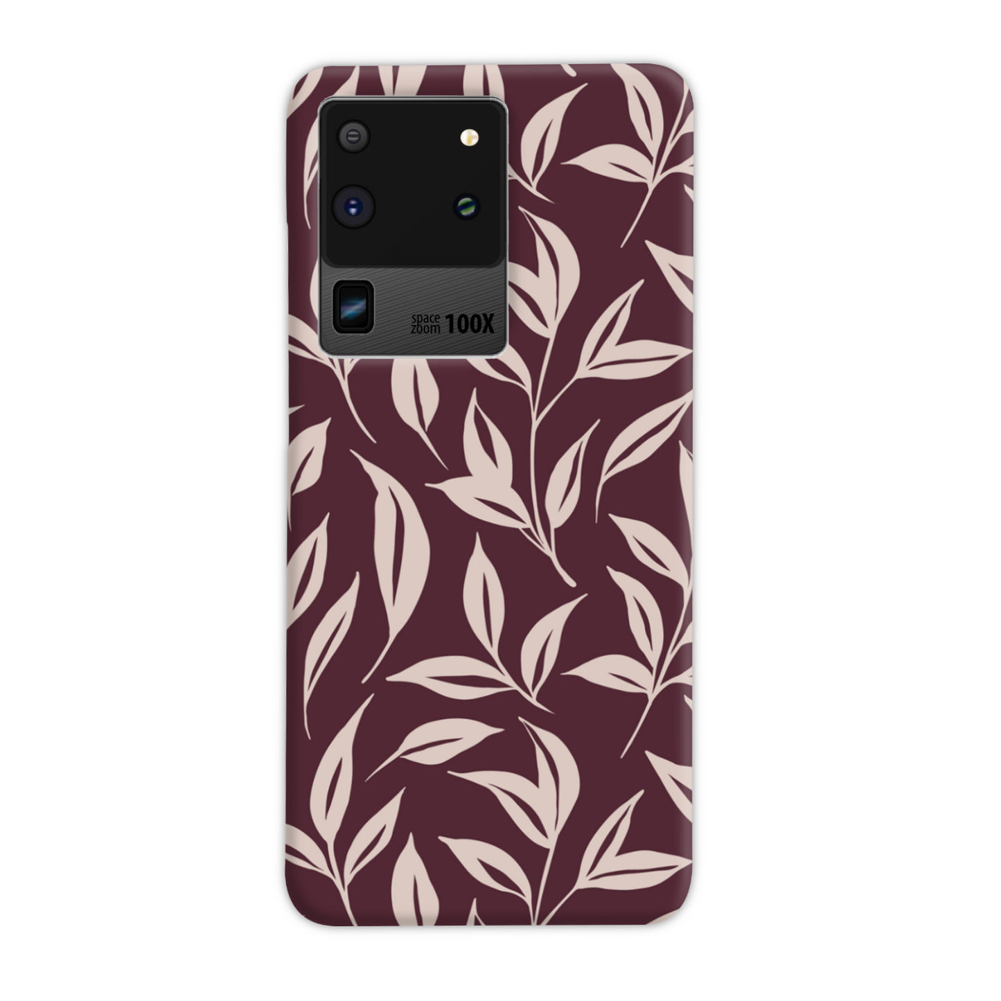 Burgundy Leaf Slim Phone Case