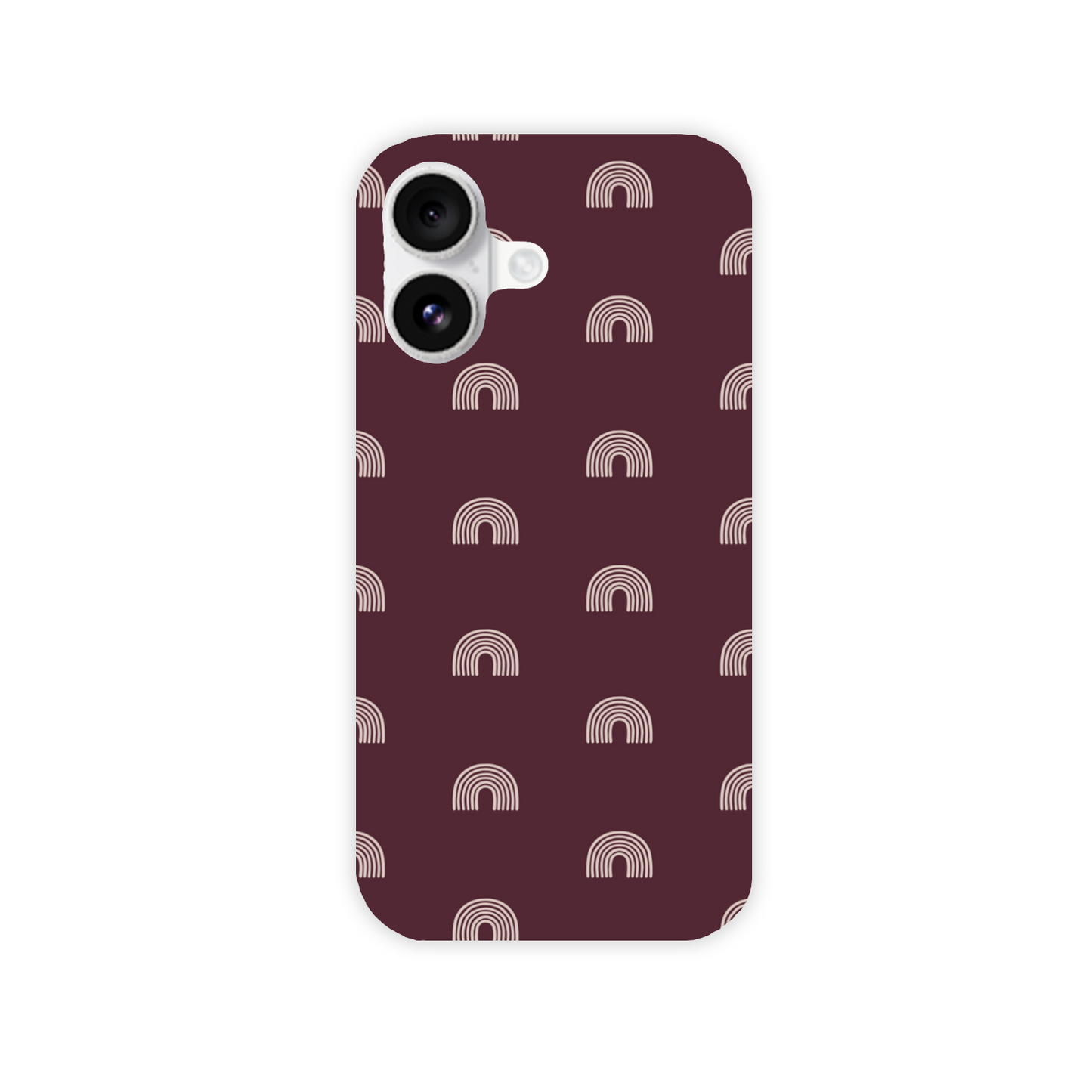 Burgundy Arches Slim Phone Case