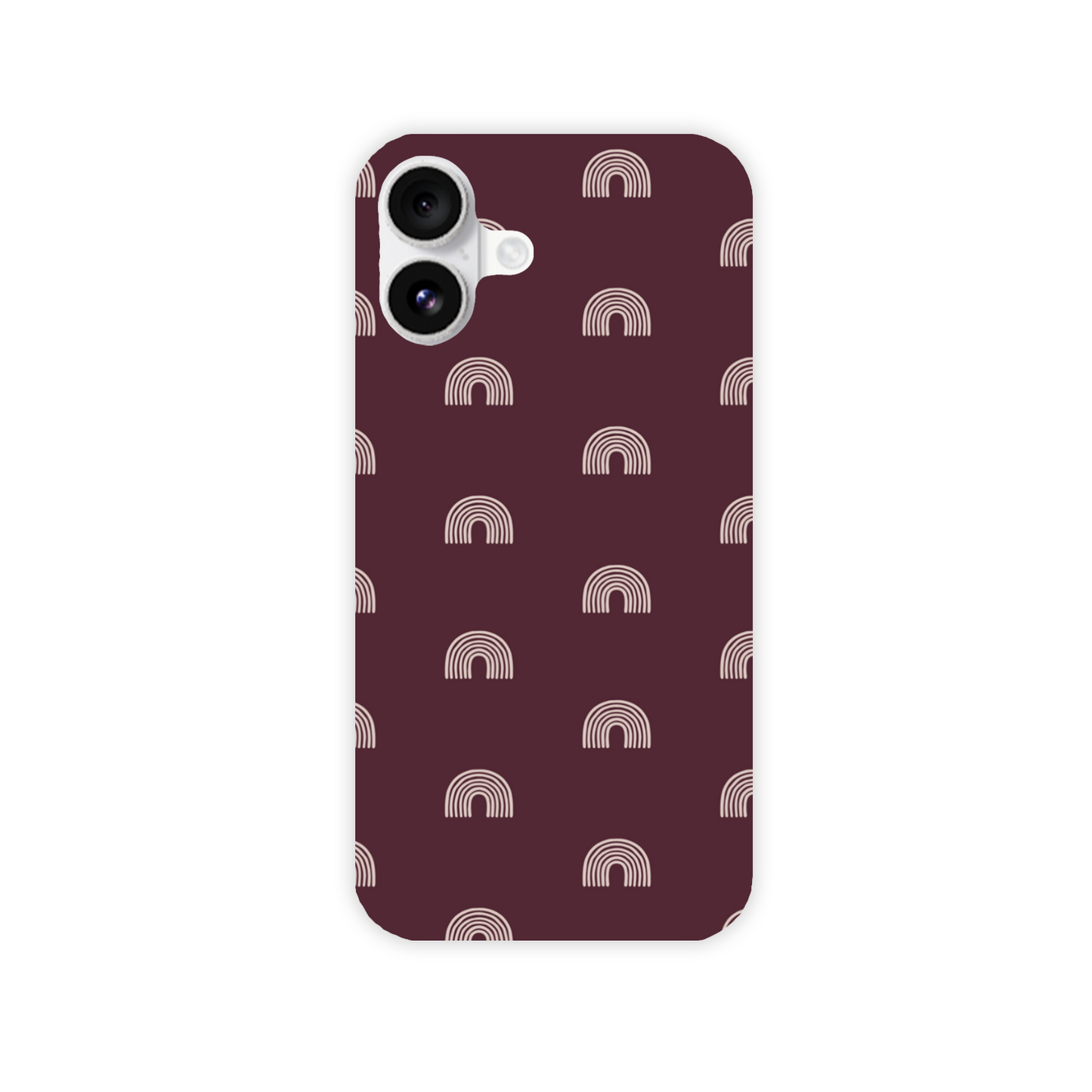 Burgundy Arches Slim Phone Case