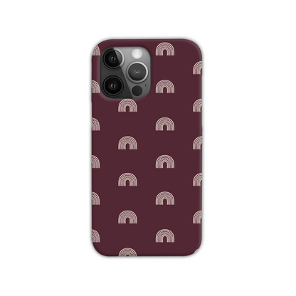 Burgundy Arches Slim Phone Case