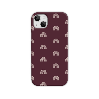 Burgundy Arches Slim Phone Case