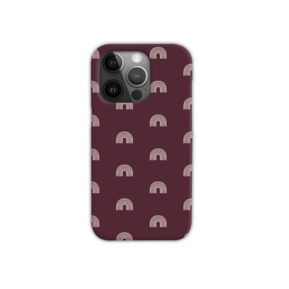 Burgundy Arches Slim Phone Case