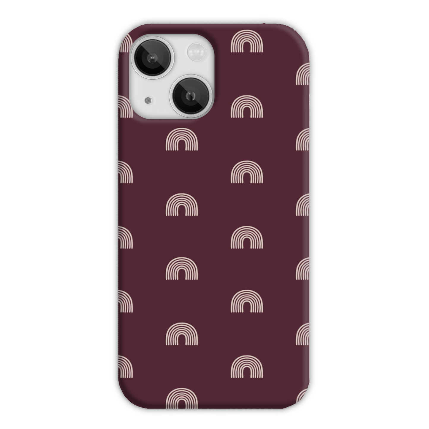 Burgundy Arches Slim Phone Case