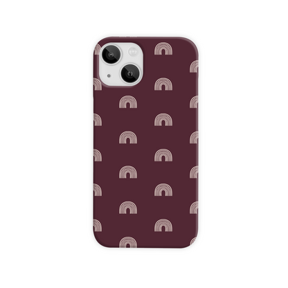 Burgundy Arches Slim Phone Case