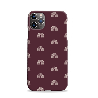 Burgundy Arches Slim Phone Case