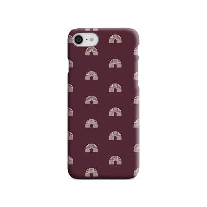 Burgundy Arches Slim Phone Case