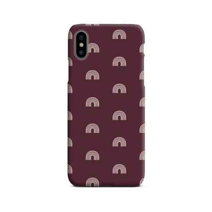 Burgundy Arches Slim Phone Case
