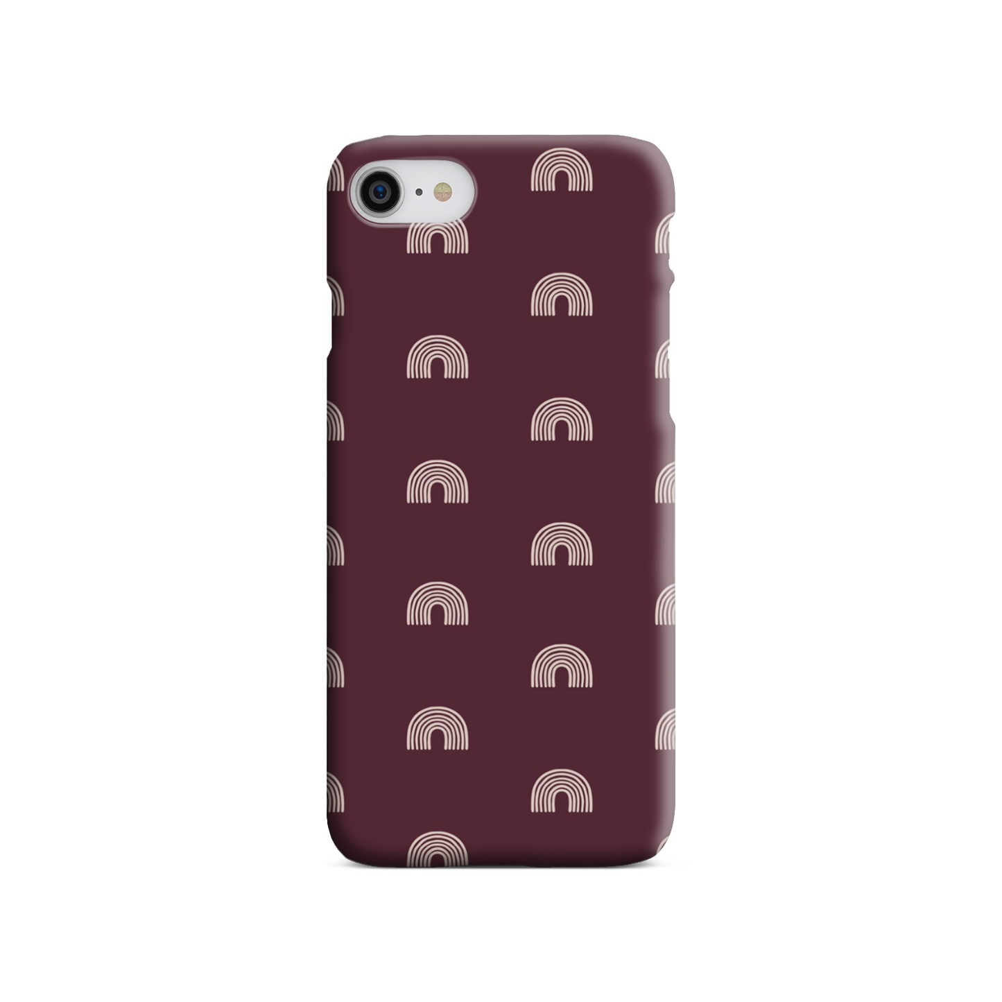 Burgundy Arches Slim Phone Case