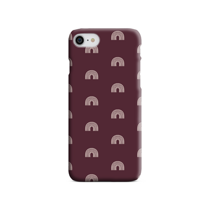 Burgundy Arches Slim Phone Case