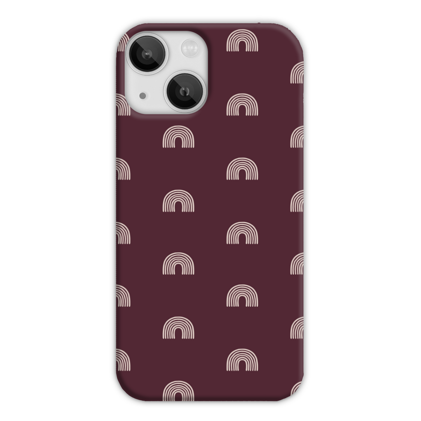 Burgundy Arches Slim Phone Case