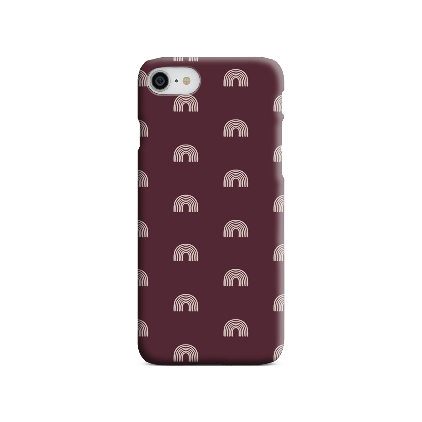 Burgundy Arches Slim Phone Case