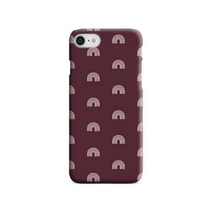 Burgundy Arches Slim Phone Case
