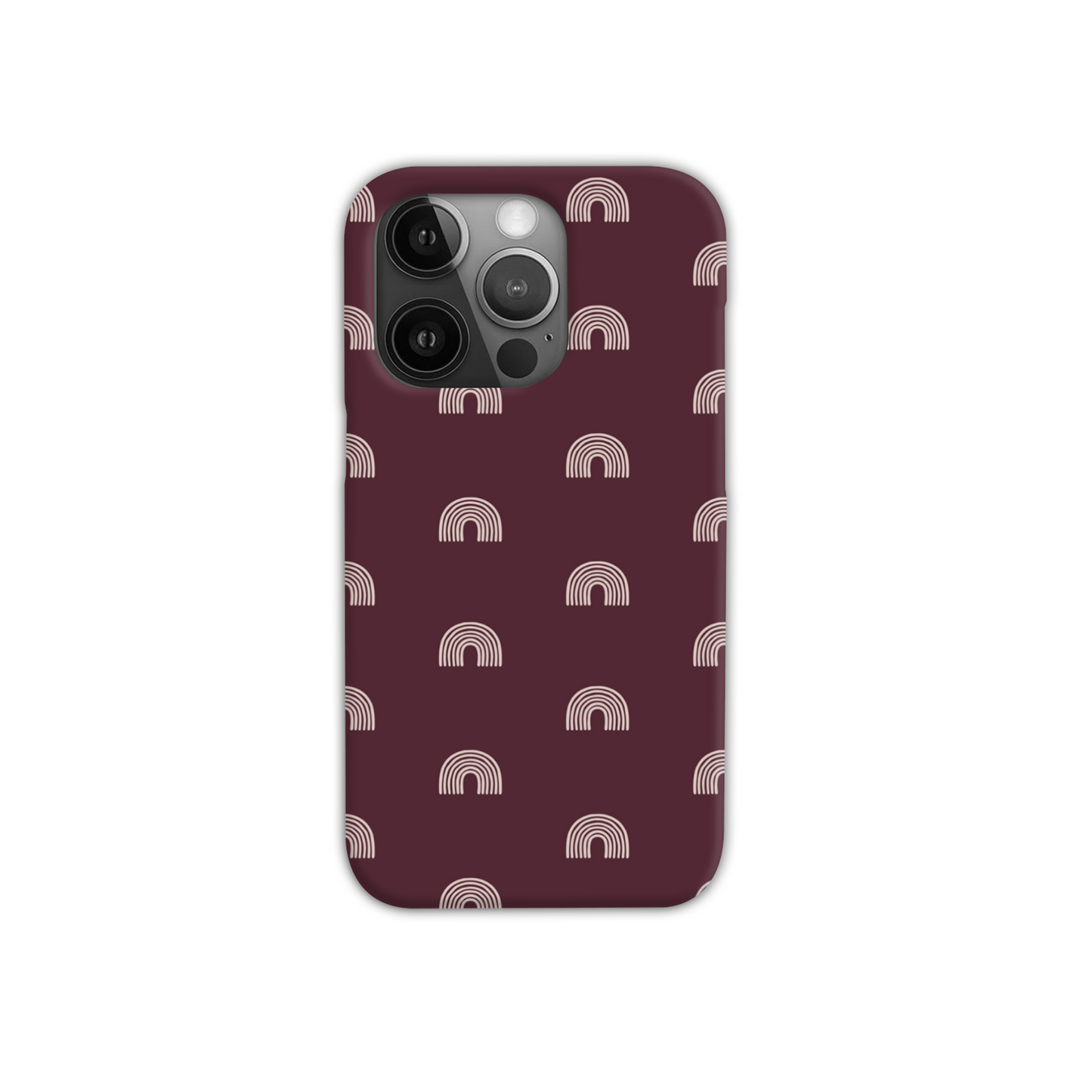 Burgundy Arches Slim Phone Case