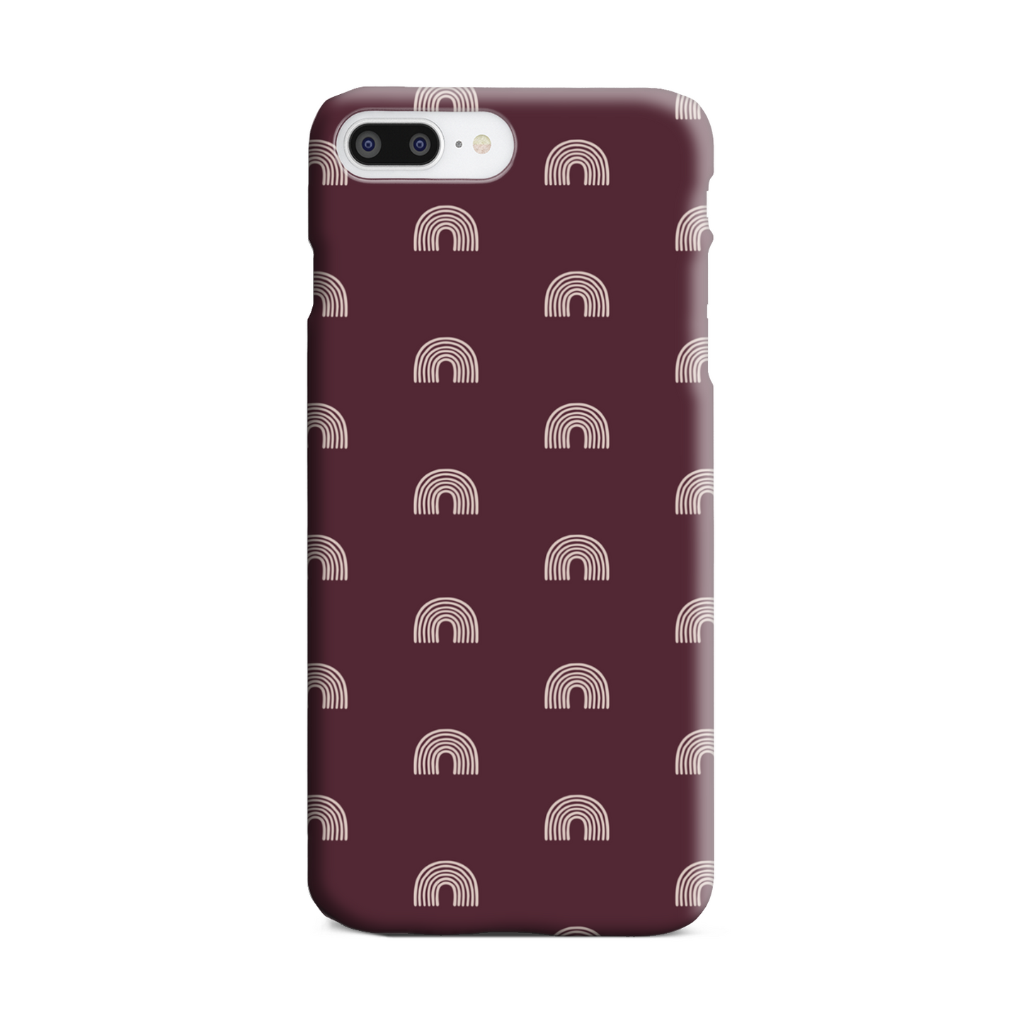 Burgundy Arches Slim Phone Case