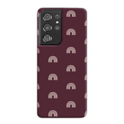 Burgundy Arches Slim Phone Case